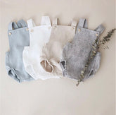 Striped Summer Romper - Blue & White.